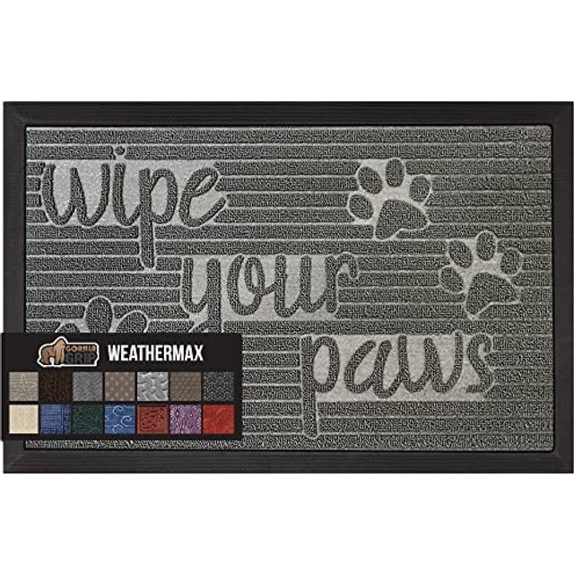 Gorilla Grip All-Season WeatherMax Doormat  Durable Natural Rubber  St