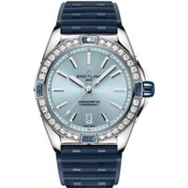 Breitling Super Chronomat Automatic 38 Iced Blue Rubber Watch