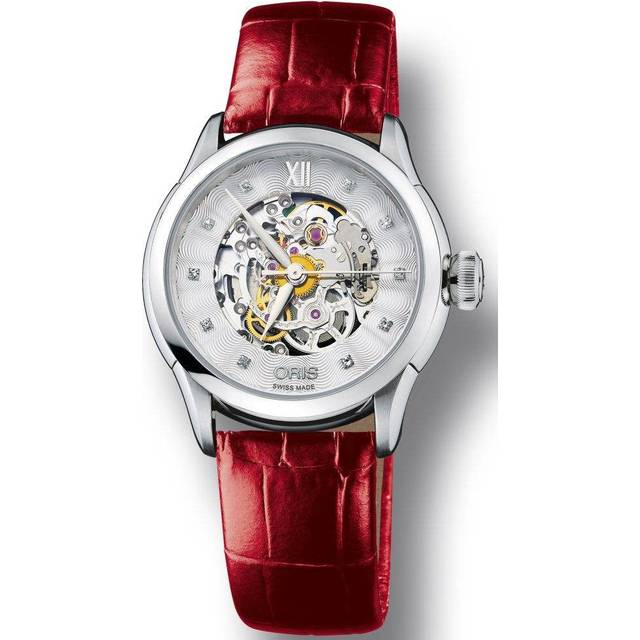 Oris Watch Artelier Lady Skeleton Leather D - Silver