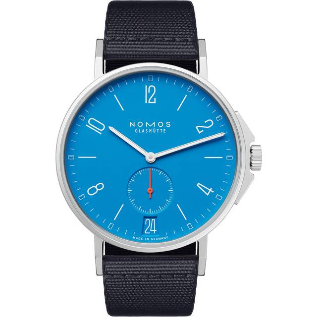 Nomos Glashutte Watch Ahoi Datum Signalblau Sapphire Crystal - Blue