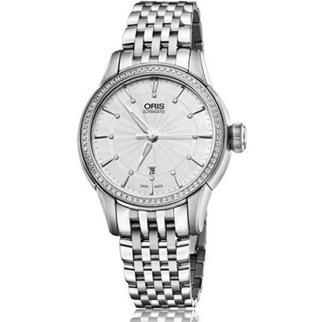 Oris Watch Artelier Lady Date Diamond Bracelet - Silver