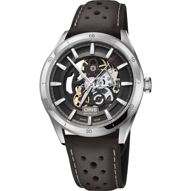 Oris Watch Artix GT Skeleton Leather - Black