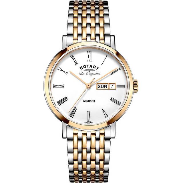 Rotary Watch Les Originales Windsor Swiss Mens - White