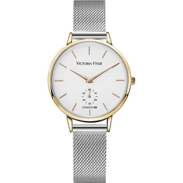 Victoria Hyde London Womens Watch Metropolitan Time Bicolor in Silver Gold Stainless Steel - One Size