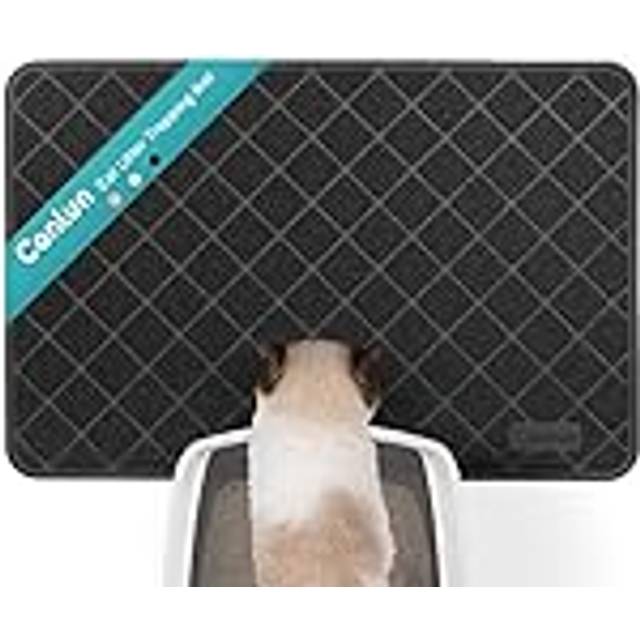 conlun cat Litter Mat Litter Trapping Mat  35 x 23 Premium Durable PVc grid Mesh with Scatter control  Non-slip  Less Waste cat Litter Box Mat  Soft o
