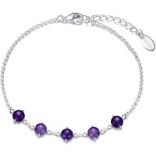 Amethyst gemstone bracelet