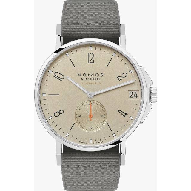Nomos Glashutte Ahoi Neomatik 38 Date Sand Sapphire Crystal