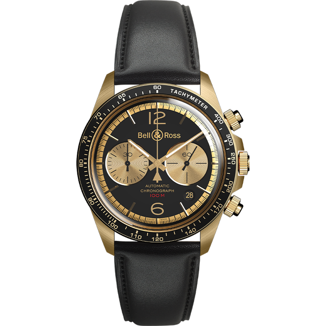 Bell & Ross Watch Vintage BR V2-94 Bellytanker Bronze Limited Edition - Black