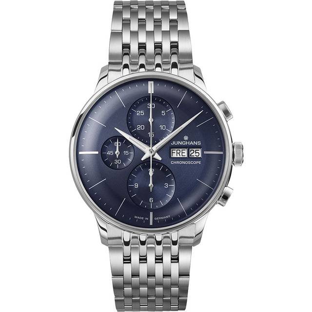Junghans Watch Meister Chronoscope Sapphire Crystal - Blue