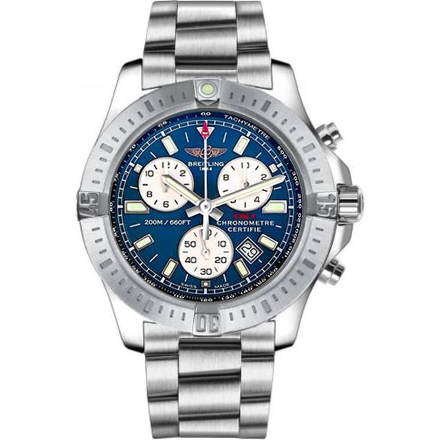 Breitling Watch Colt Chronograph Professional III Bracelet - Blue