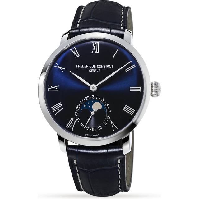 Frederique Constant Watch Slimline Moonphase Mens D - Blue