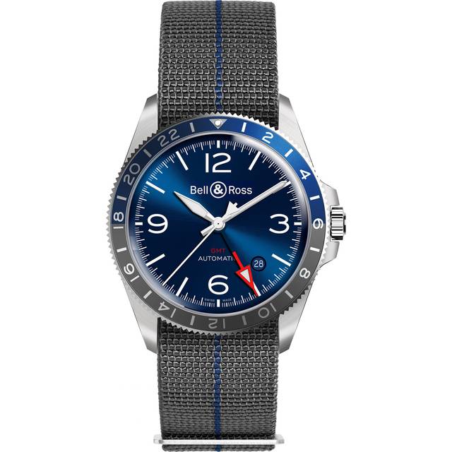 Bell & Ross Watch Vintage BR V2-93 GMT Blue - Blue