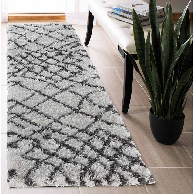 Tenny Shaggy Dark Cream Indoor/Outdoor Rug - DARK CREAM (Runner 60 x 220cm)