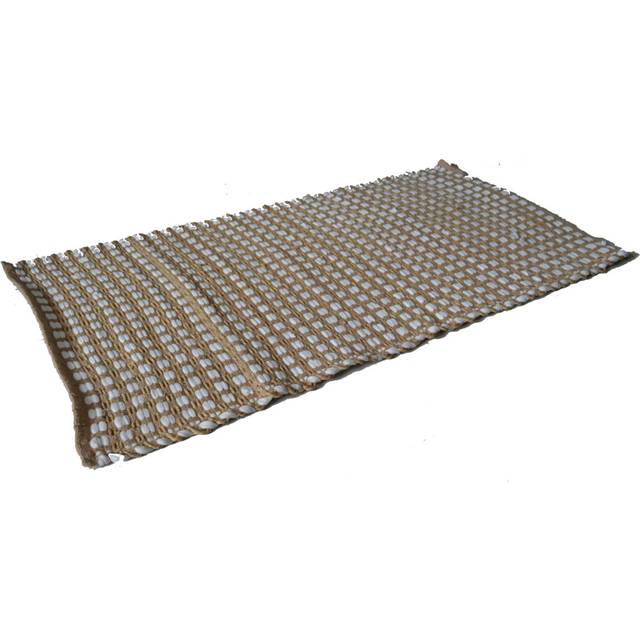Jute White Chindi Stripe Rug Runner (70cm W X 140cm L)