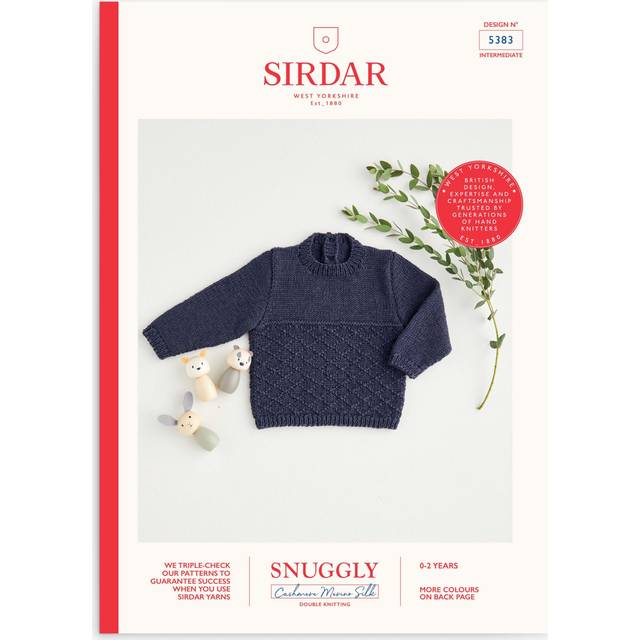 Sirdar Snuggly Baby Diamond Stitch Jumper Knitting Pattern