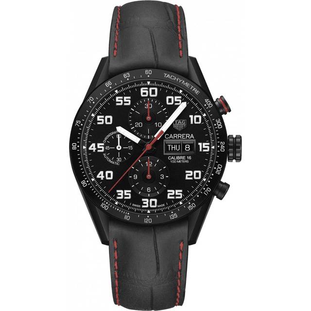TAG Heuer Watch Carrera Day Date Automatic Chronograph D - Title Black