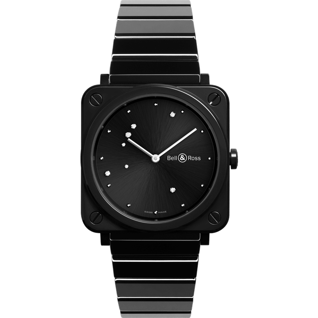 Bell & Ross Watch BRS Diamond Eagle Black - Black