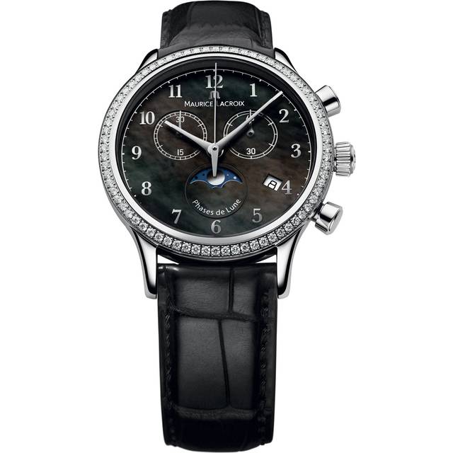 Maurice Lacroix Watch Les Classiques Ladies Moonphase Chrono - Black