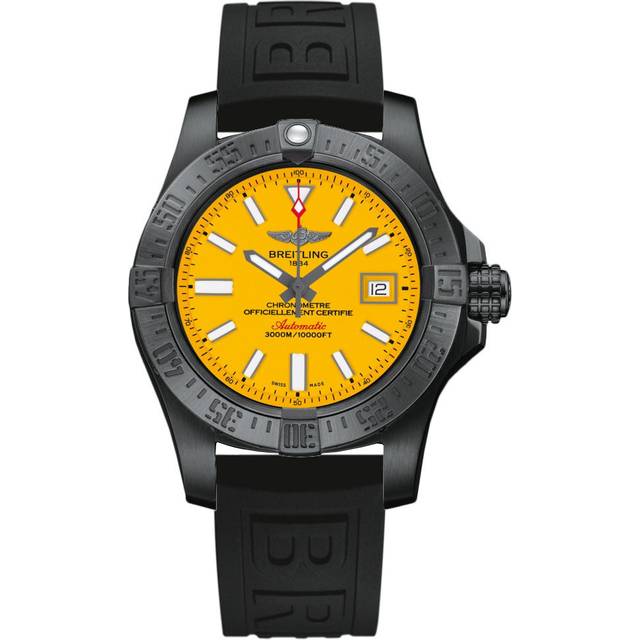 Breitling Watch Avenger II Seawolf Blacksteel Cobra Yellow - Yellow