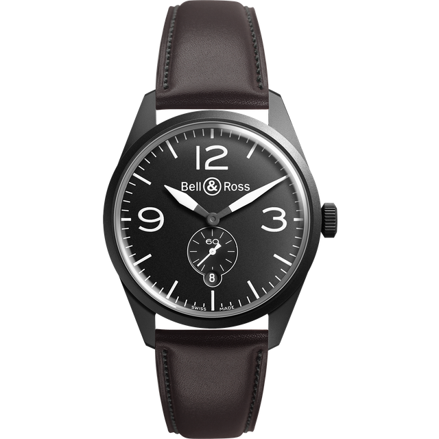 Bell & Ross Watch Vintage BR 123 Carbon Black - Black