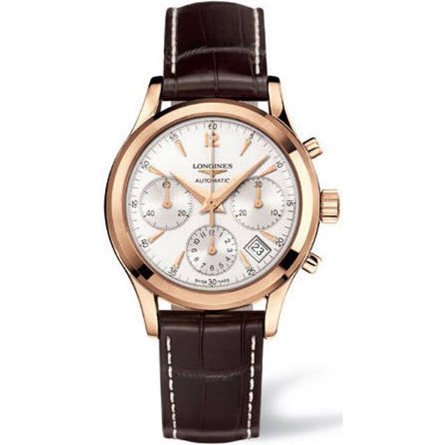 Longines Watch Heritage Column Wheel Chronograph Mens - Silver