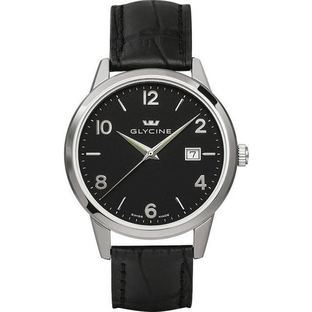 Glycine Watch Classic Quartz Gents - Black