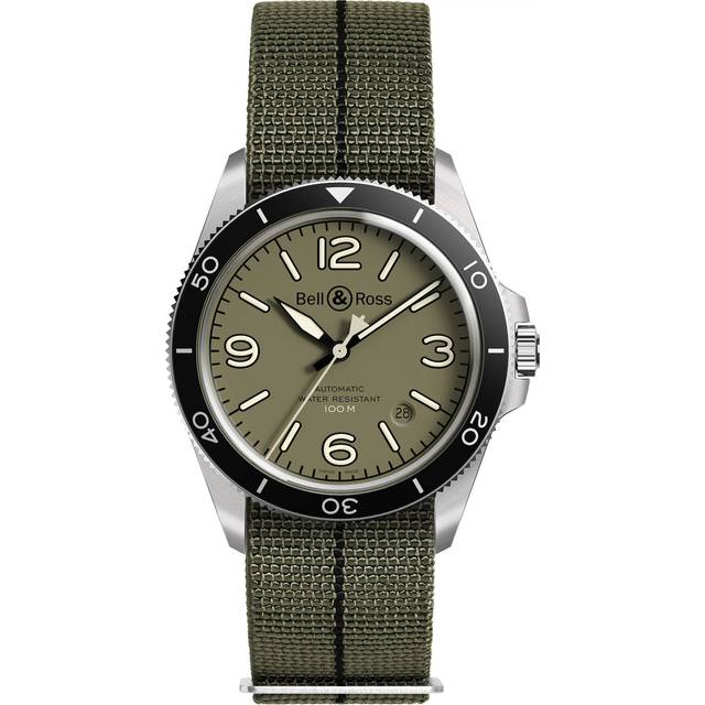 Bell & Ross Watch Vintage BR V2-92 Military Green - Green