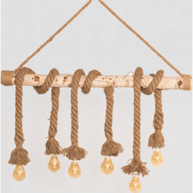 Wooden-rope Pendant Lamp Savy L Sklum