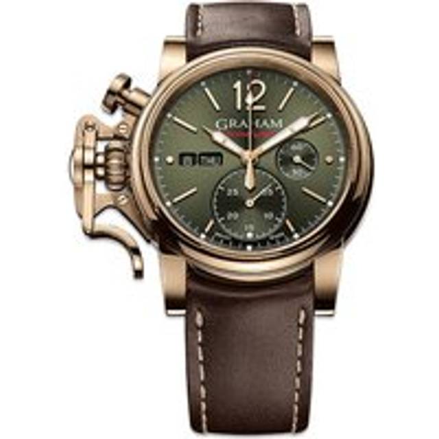 Graham Chronofighter Vintage Bronze Black Gold Watch