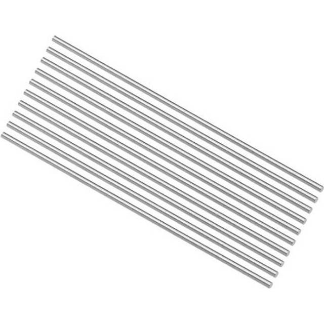 Round Steel Rod 2mm HSS Lathe Bar Stock Tool 100mm Long for Shaft Gear Drill Lathes Boring Machine Turning Miniature Axle Cylindrical Pin DIY Craft