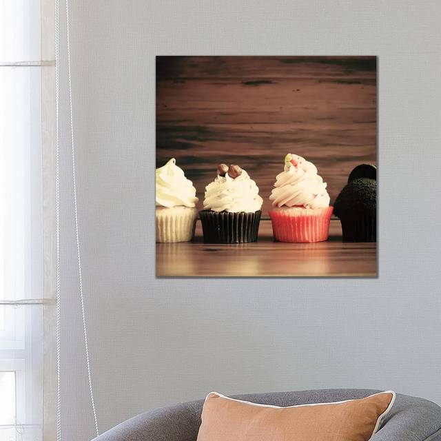 Autumn Cupcakes by Caroline Mint - Wrapped Canvas Painting (66.04cm H x 66.04cm W x 3.81cm D)