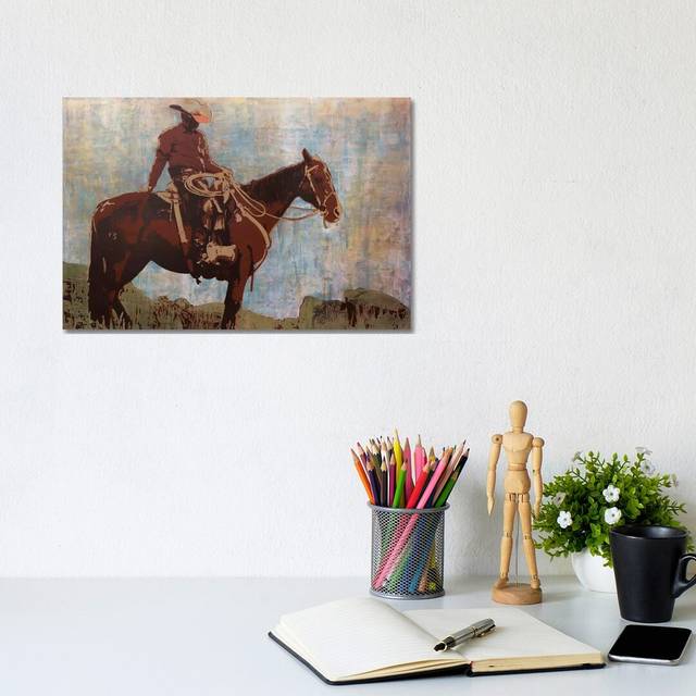 Golf Iron Vintage Grass - Photograph Print on Canvas - Wrapped Canvas (20.32 cm H x 30.48 cm W)