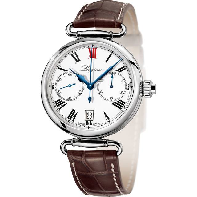 Longines Watch Column Wheel Chronograph - White