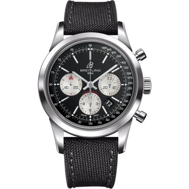 Breitling Watch Transocean Chronograph Military Tang Type - Black