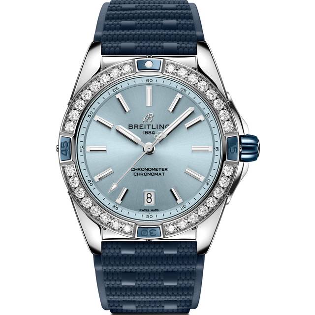 Breitling Super Chronomat Automatic 38 Iced Blue Rubber