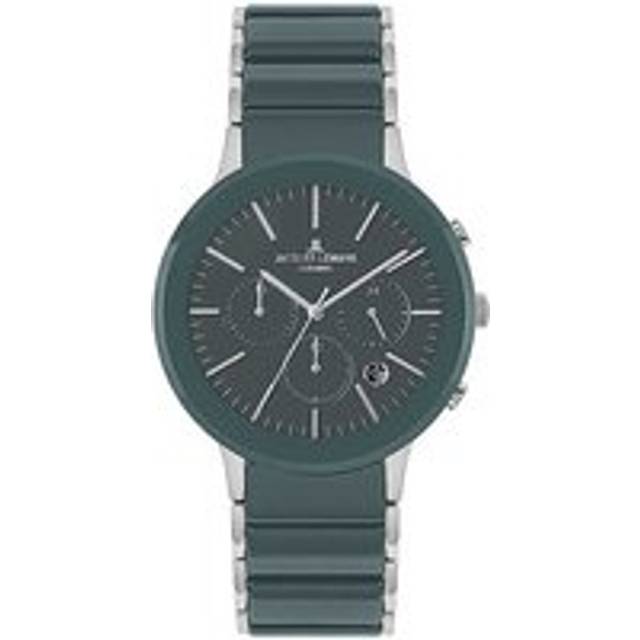 Jacques Lemans Dublin Grey/Green High-Tech Ceramic Chronograph Men's Watch