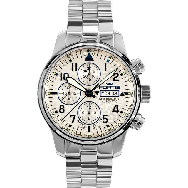 Fortis Watch Aviatis F-43 Recon Chronograph Limited Edition - Cream