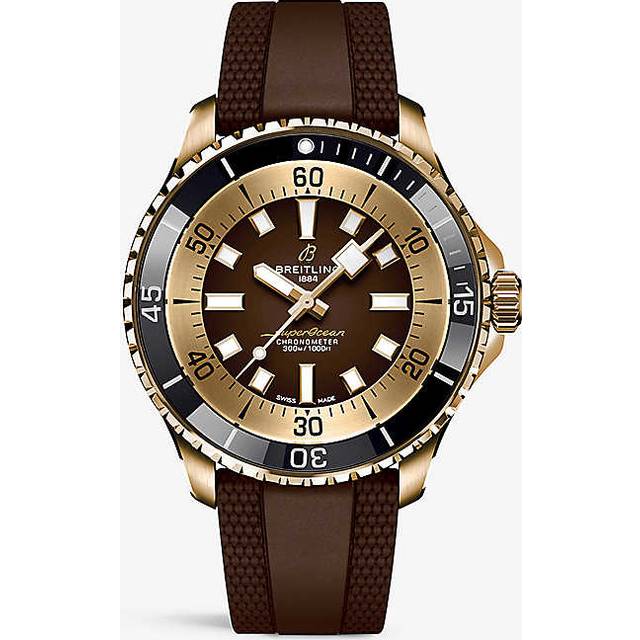 BREITLING Superocean Automatic 44MM Brown Rubber Men's Watch N17376201Q1S1 - 44 mm