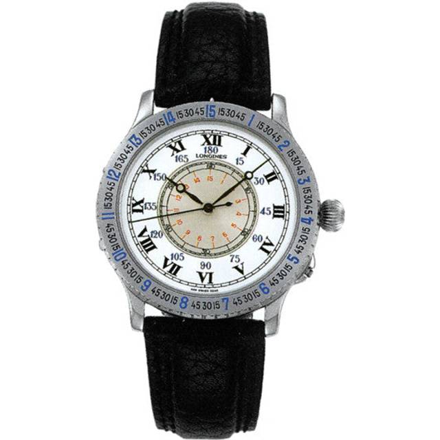 Longines Watch Lindbergh Hour Angle Mens D - White