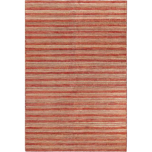 Wiens Red/Brown Striped Hand Braided Area Rug (Rectangle 200 x 290cm)
