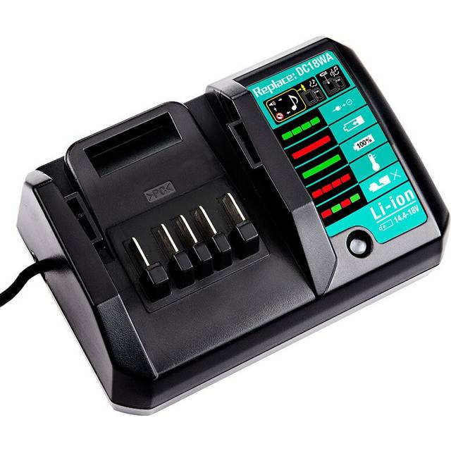 For Makita 14.4V-18V Li-Ion Battery Charger DC18WA Rechargeable Power Tool 100V-240V Lithium Battery Charger BL1815G BL1413G