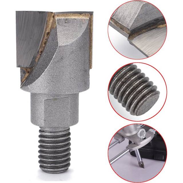 Drillpro M10 16.5-30mm Carbide Soubers Plunging Cutter Wood Cutter for Soubers Mortice Lock Fitting Jig Woodworking Tool