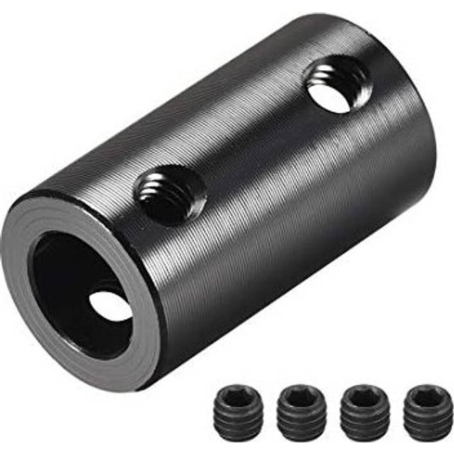 8mm to 8mm Bore Rigid Coupling Set Screw L25XD14 Aluminum AlloyShaft Coupler Connector for 3D Printers Motor AccessoriesBlack