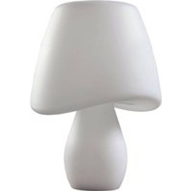 Mantra M1501 Cool Table Lamp 2 Light E27 In Line Switch Indoor Opal Wh