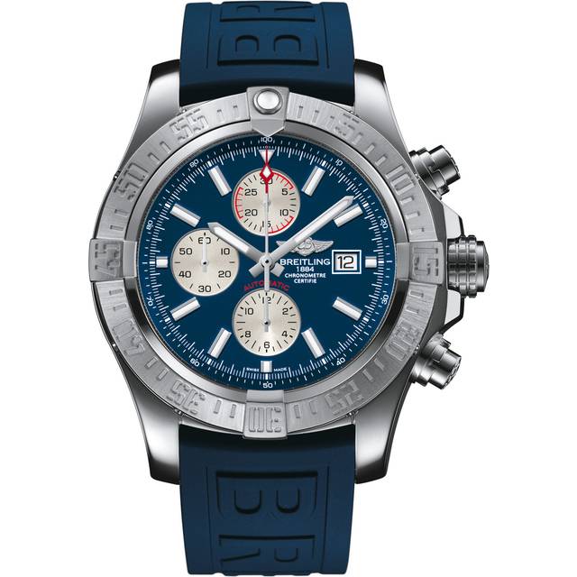 Breitling Watch Super Avenger II Chronograph Diver Pro III Push Button - Blue