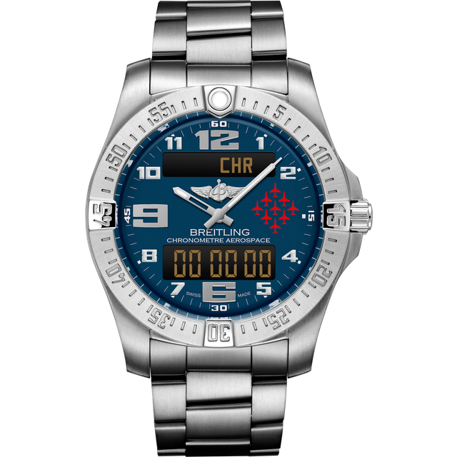Breitling Watch Aerospace Red Arrows Titanium Bracelet Limited Edition D