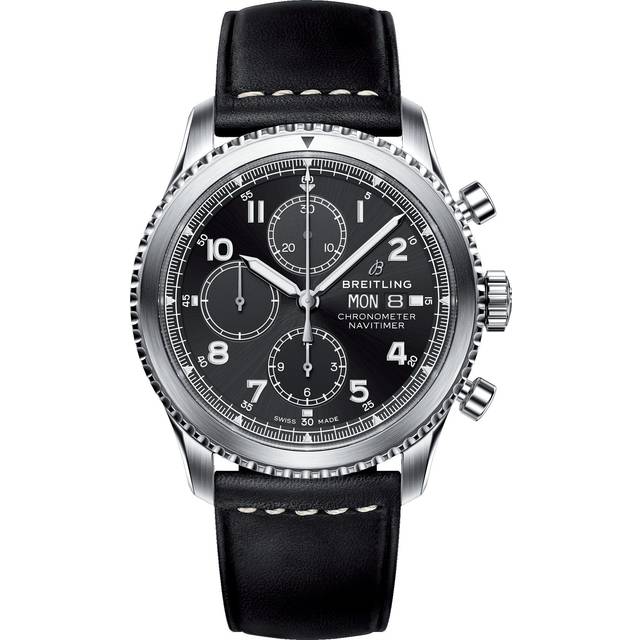 Breitling Watch Navitimer 8 Chronograph 43 Leather Tang Type - Black