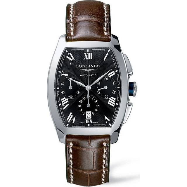 LONGINES Evidenza Automatic Diamond Women's Watch L2.142.0.50.4 / L21420504 - Black - 26x30 mm