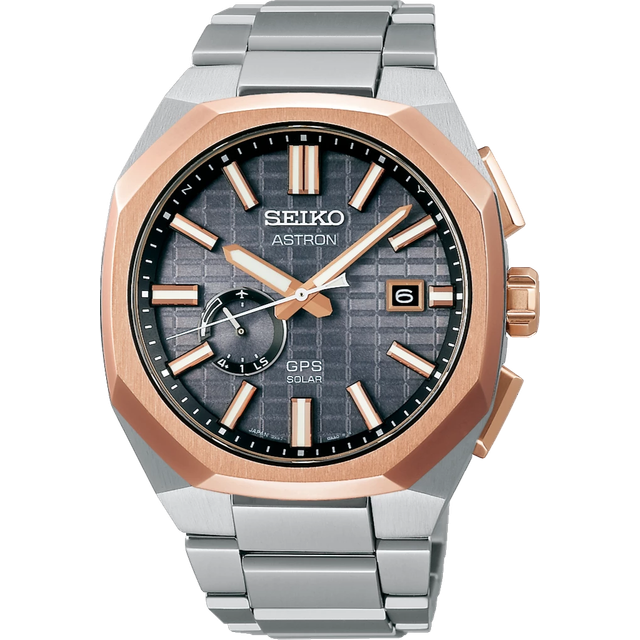 Seiko Astron GPS Solar Rose Gold Crystal Box