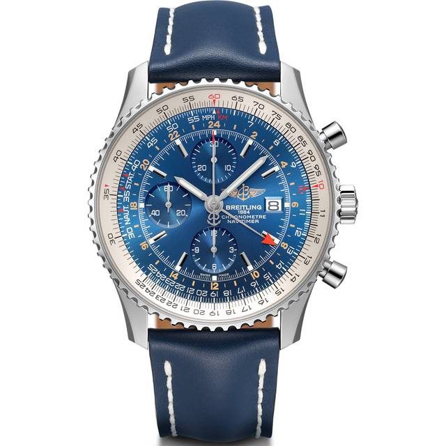 Breitling Watch Navitimer Chronograph GMT 46 - Blue